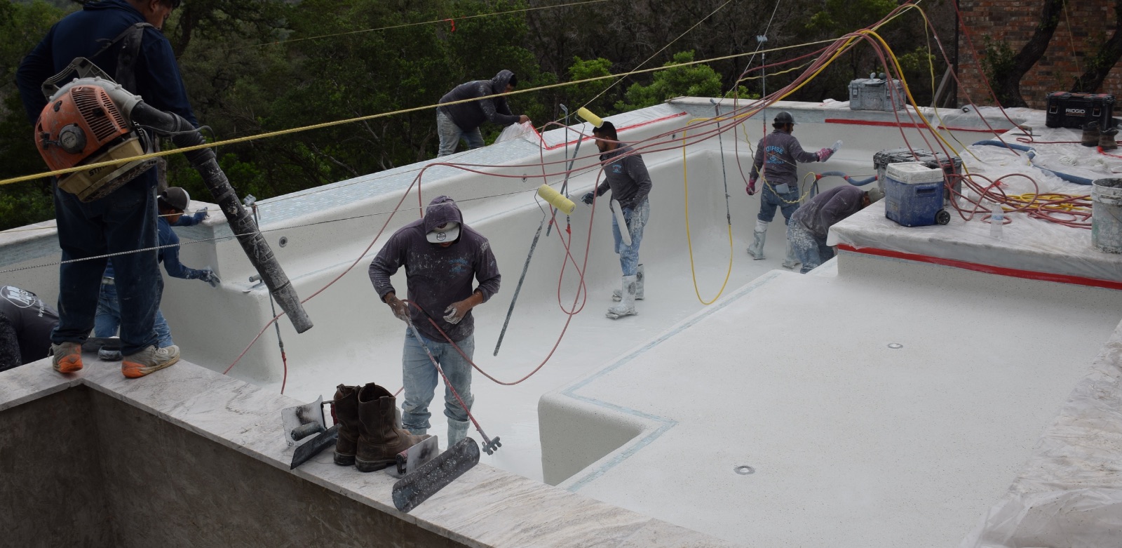 PebbleTec vs. plaster pool finish comparison for Texas pools by J. Oliver Pools